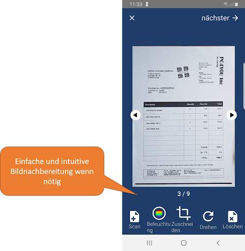 IPA-Mobile Scan FREE-EDITION - Scannen nach PDF screenshot 2