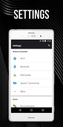 Black 6.0( for Xperia Theme) screenshot 8