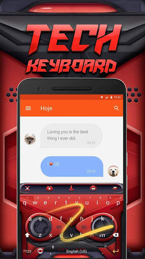 Tech Emoji Keyboard Theme स्क्रीनशॉट 4
