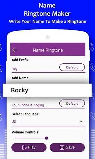 Name Ringtone Maker screenshot 1