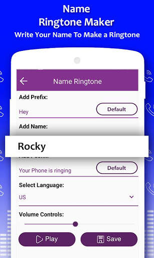 Name Ringtone Maker screenshot 1