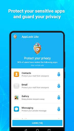 AppLock Lite - Lock App, Fingerprint, PIN, Pattern screenshot 1