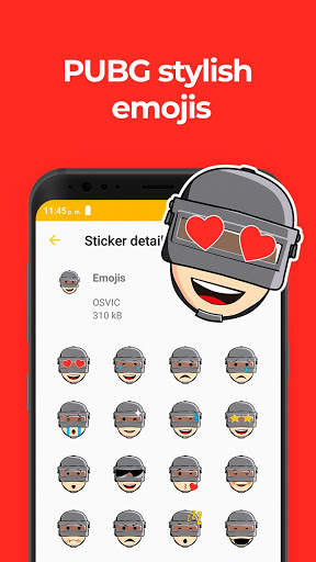 Stickers for WhatsApp (PUBG Fan App) 2020 ✅ screenshot 2