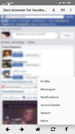 Zero browser For Facebook screenshot 2