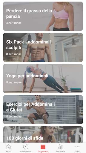 Allenamento pancia piatta principiante screenshot 6