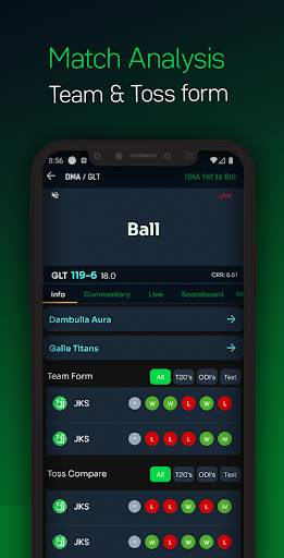 Boss Cricket Fast Live Line screenshot 1