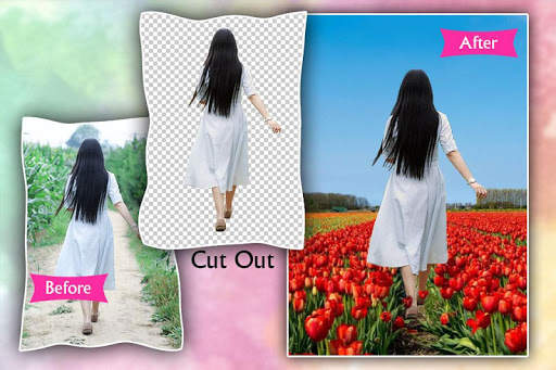 Flower Photo Frame : Cut Paste Editor screenshot 2