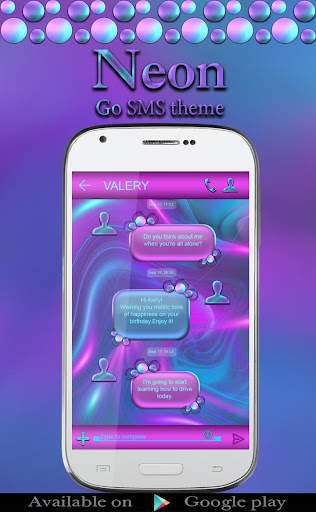 Neon Go Launcher theme screenshot 4