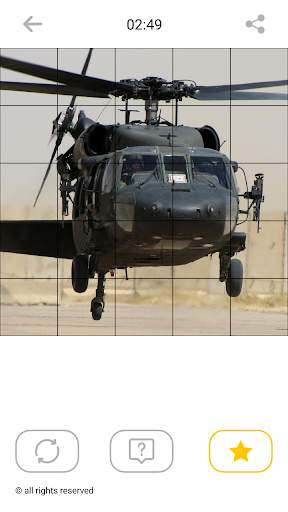 Helicopter Mosaic Puzzles screenshot 5