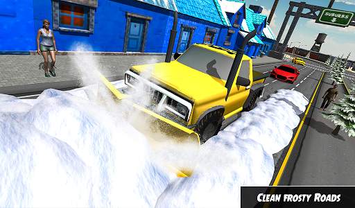 Heavy Snow Plow Clean Road Sim screenshot 7