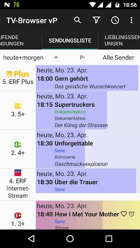 TV-Browser vP - TV-Programm/Radio-Programm screenshot 5