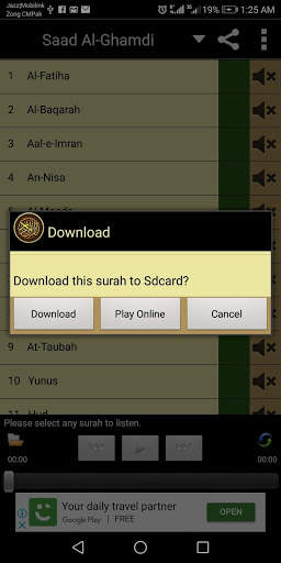 Listen Quran - Mp3 Audio Quran Offline screenshot 3