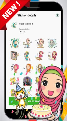 WA Sticker Muslimah Hijab Sticker Cute screenshot 6