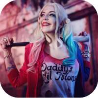 Harley Quinn Wallpaper HD | 4k Background 2019 logo