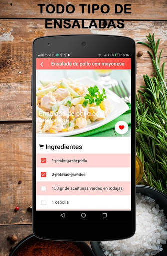 Recetas de ensaladas saludables dieta de adelgazar screenshot 4