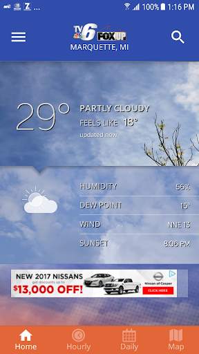 TV6 & FOX UP Weather screenshot 1