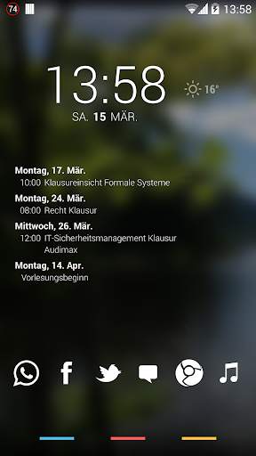 Simple Calendar Widget скриншот 1
