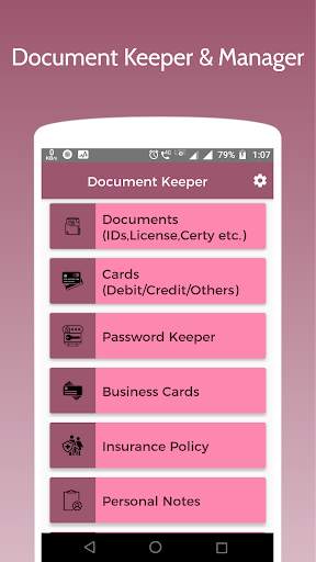 Document Keeper - free,Secure Digital Locker screenshot 1