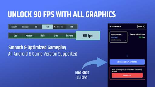 90 FPS for PUBGM | Unlock tool screenshot 1