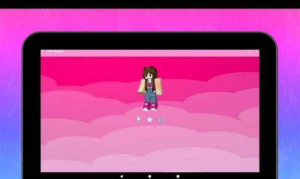 Girls Skins for Minecraft PE in 3D screenshot 13