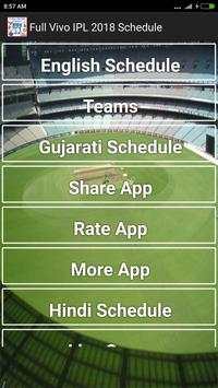 Vivo IPL 2018 Full Cricket Match Update Schedule screenshot 2