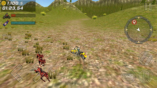 Zombie Escape : Bike Racing screenshot 1