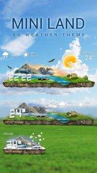 Mini Land Weather Widget Theme स्क्रीनशॉट 2