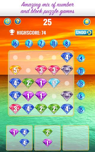 Jewels #2  - Number puzzle game *Gold Edition screenshot 12