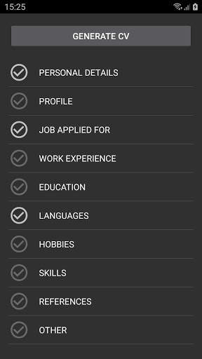 Curriculum Vitae screenshot 6