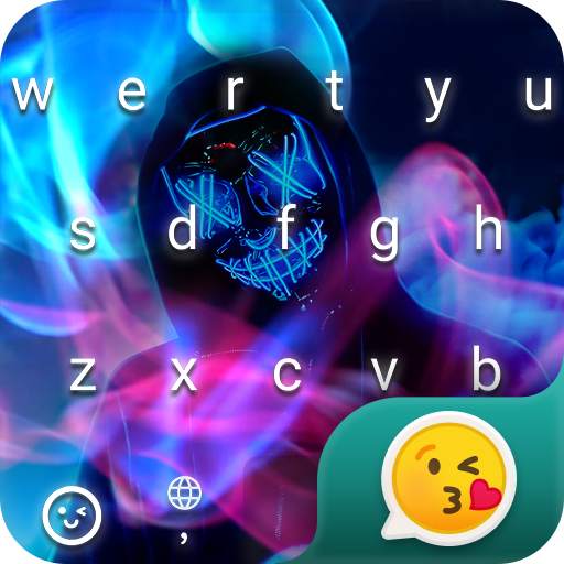 Colorful Smoke Live Keyboard Theme for Rockey 1.2