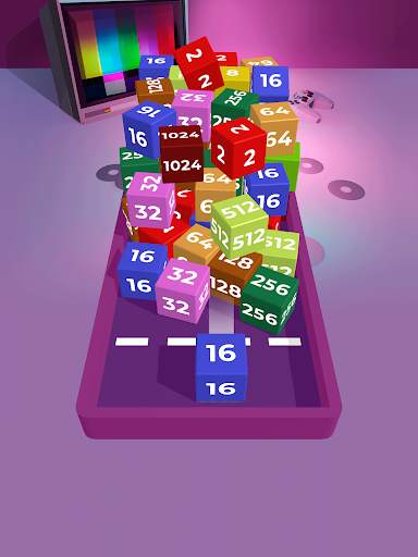 Chain Cube 2048: 3D Merge Game screenshot 11