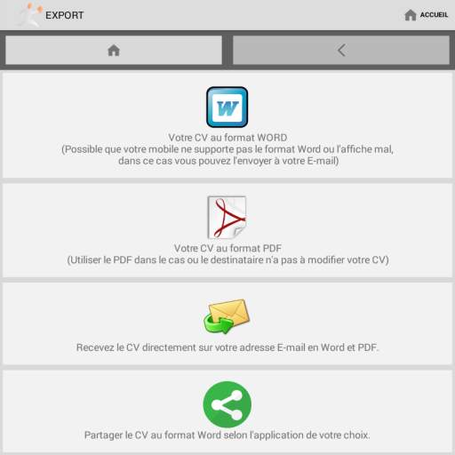 CV Word gratuit by 1cv1-mobile 0.0.6
