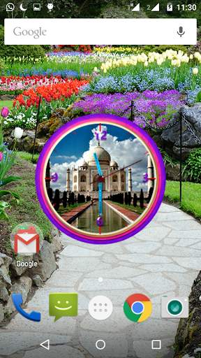 Tajmahal Clock Live Wallpaper screenshot 6