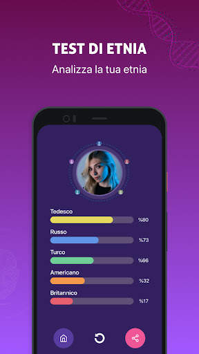 DNAlyzer - Test AI gradiente di ascendenza del DNA screenshot 2