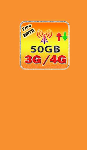 50 GB Free data Free 3g 4g internet free save data screenshot 1