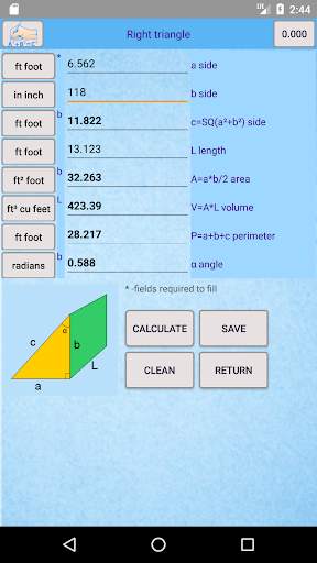 Formulas Calc Unit Converter   4 تصوير الشاشة