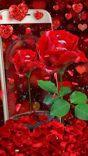 Valentine Love Rose Live Wallpaper screenshot 2