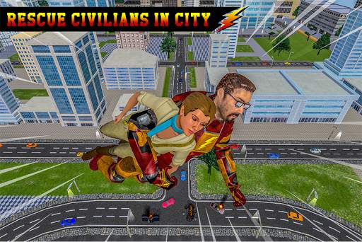Speed Super Light Hero City Rescue Missions screenshot 4