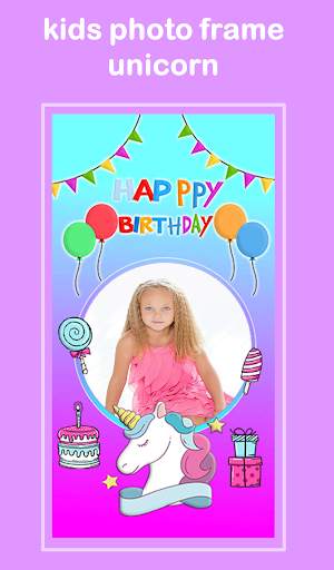 kids photo frame unicorn screenshot 10