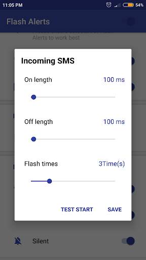 Flash alerts, Flash call - Flashlight Pro screenshot 2