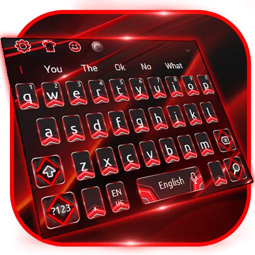 Business Black Red Keyboard Theme 10001001