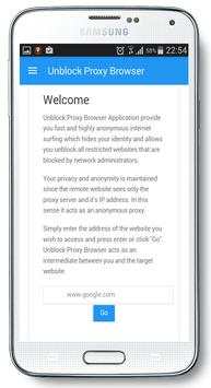 Unblock Proxy Browser screenshot 1
