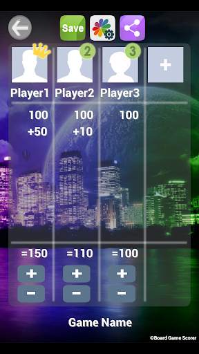 Tabletop Game Scorer 4 تصوير الشاشة