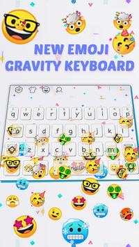 New Emoji Gravity Keyboard Theme screenshot 1