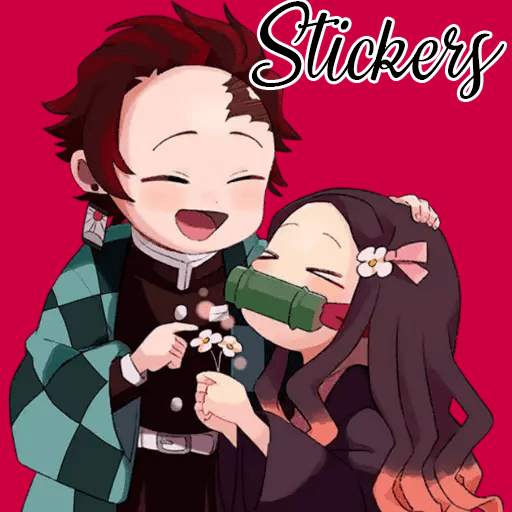 Tanjiro Kamado KNY Stickers Whatsapp icon