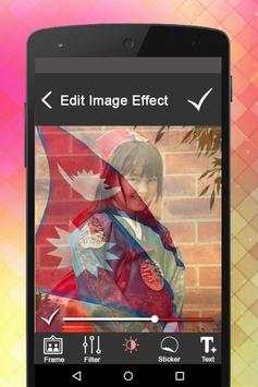Nepal Flag Photo Frame 4 تصوير الشاشة