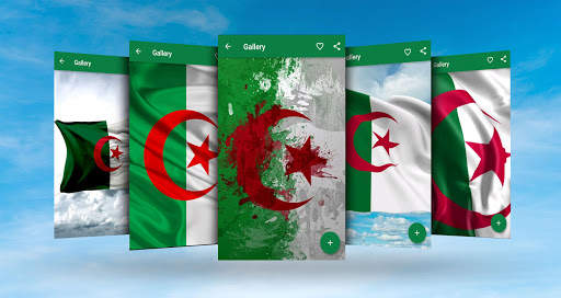 Algeria Flag Wallpaper - الجزائر‎ علم screenshot 2