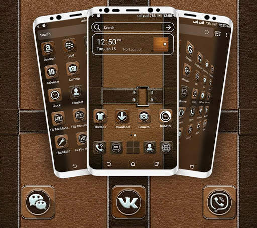 Leather Launcher Theme screenshot 3
