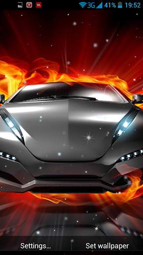 Cars on fire Live Wallpaper screenshot 5