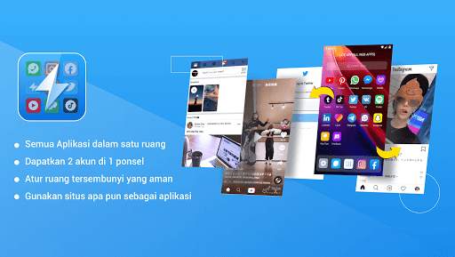 Lite App - Semua aplikasi dalam 1, 2 Akun screenshot 1